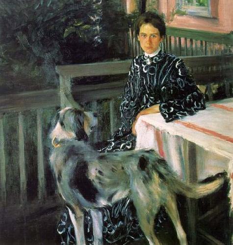 Boris Kustodiev Portrait of Julia Kustodieva oil painting image